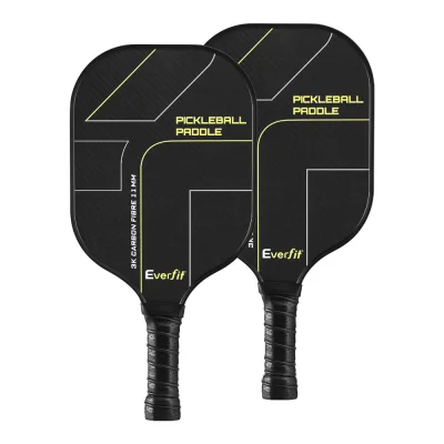 Everfit 2PCS Carbon Fibre Pickleball Paddles Set with Honeycomb Core, 40cm Lightweight Rackets, Ergo Grip & Carry Bags