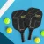 Everfit 2PCS Carbon Fibre Pickleball Paddles Set with Honeycomb Core, 40cm Lightweight Rackets, Ergo Grip & Carry Bags