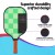 Everfit Fibreglass Pickleball Paddle Set 2PCS with 4 Balls & Bag, 40cm Tournament Size, Lightweight & Durable