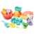 Keezi Kids Sand & Water Table Set - 16pc Kit with Sand Truck, Windmill, Bucket, Shovel - Safe, EN71 Certified, Ages 3+