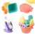 Keezi Kids Sand & Water Table Set - 16pc Kit with Sand Truck, Windmill, Bucket, Shovel - Safe, EN71 Certified, Ages 3+