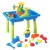 Keezi Kids Sand & Water Table with Windmill & Shovel – Multicolour, 57x39x56cm, Non-Toxic, EN71 Certified, 3+