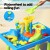 Keezi Kids Sand & Water Table with Windmill & Shovel – Multicolour, 57x39x56cm, Non-Toxic, EN71 Certified, 3+