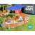 Keezi Kids Wooden Boat Sandpit with Canopy & Bench | Treated Timber, 165cm | Pirate Theme & Eco-Friendly Paint