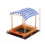 Keezi Kids Wooden Sandpit with UV Canopy, Dual Basins & Storage - 146cm, Treated Timber for Safe Outdoor Fun Keezi Kids Wooden Sandpit with UV Canopy, Dual Basins & Storage - 146cm, Treated Timber for Safe Outdoor Fun
