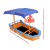 Keezi Kids Wooden Boat Sandpit with Canopy & Bench Seat, Firwood Construction, 150cm, Includes Steering Wheel & Stickers Keezi Kids Wooden Boat Sandpit with Canopy & Bench Seat, Firwood Construction, 150cm, Includes Steering Wheel & Stickers
