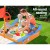 Keezi Kids Wooden Boat Sandpit with Canopy & Bench Seat, Firwood Construction, 150cm, Includes Steering Wheel & Stickers Keezi Kids Wooden Boat Sandpit with Canopy & Bench Seat, Firwood Construction, 150cm, Includes Steering Wheel & Stickers