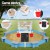 Keezi Kids Sandpit - 215cm Round Wooden Playset with Cover, Funnel, Bench Seat & Beach Toys for Outdoor Fun Keezi Kids Sandpit - 215cm Round Wooden Playset with Cover, Funnel, Bench Seat & Beach Toys for Outdoor Fun