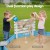 Keezi Kids Sandpit - 215cm Round Wooden Playset with Cover, Funnel, Bench Seat & Beach Toys for Outdoor Fun Keezi Kids Sandpit - 215cm Round Wooden Playset with Cover, Funnel, Bench Seat & Beach Toys for Outdoor Fun