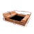 Keezi Kids Wooden Sandpit Sandbox - 90cm, Foldable Seats, Safe Firwood, Outdoor Play, Durable & Easy Assembly