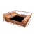 Keezi Kids Wooden Sandpit Sandbox - 90cm, Foldable Seats, Safe Firwood, Outdoor Play, Durable & Easy Assembly