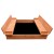 Keezi Kids Wooden Sandpit Sandbox - 90cm, Foldable Seats, Safe Firwood, Outdoor Play, Durable & Easy Assembly
