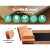 Keezi Kids Wooden Sandpit Sandbox - 90cm, Foldable Seats, Safe Firwood, Outdoor Play, Durable & Easy Assembly