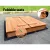 Keezi Kids Wooden Sandpit Sandbox - 90cm, Foldable Seats, Safe Firwood, Outdoor Play, Durable & Easy Assembly