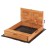 Keezi Kids Wooden Sandpit with Cover, Funnel & Benches - 120cm Outdoor Sandbox, Treated Firwood, EN71 Certified