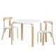 Keezi 3PCS Kids Table and Chairs Set - Birch Plywood, Non-Toxic Finish, 30kg Table/50kg Chair Capacity, Easy Clean
