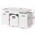 Keezi 3PCS Kids Table and Chairs Set with Storage Box, Eco-Friendly MDF, 75x48cm, White - Safe, Stylish, and Durable