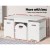 Keezi 3PCS Kids Table and Chairs Set with Storage Box, Eco-Friendly MDF, 75x48cm, White - Safe, Stylish, and Durable