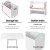 Keezi 3PCS Kids Table and Chairs Set with Storage Box, Eco-Friendly MDF, 75x48cm, White - Safe, Stylish, and Durable