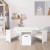 Keezi 3PCS Kids Table and Chairs Set with Storage Box, Eco-Friendly MDF, 75x48cm, White - Safe, Stylish, and Durable