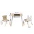 Keezi 3PCS Kids Table & Chairs Set - MDF & Pinewood, Chalkboard Desk, Hidden Storage, Cute Animal Design, Ages 3+