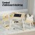 Keezi 3PCS Kids Table & Chairs Set - MDF & Pinewood, Chalkboard Desk, Hidden Storage, Cute Animal Design, Ages 3+