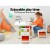 Keezi 3PCS Kids Table and Chairs Set with Storage Boxes, Eco-Friendly Particle Board, White, EN71 Certified, Ages 3+ Keezi 3PCS Kids Table and Chairs Set with Storage Boxes, Eco-Friendly Particle Board, White, EN71 Certified, Ages 3+