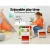 Keezi 3PCS Kids Table and Chairs Set with Storage Boxes, Eco-Friendly Particle Board, White, EN71 Certified, Ages 3+ Keezi 3PCS Kids Table and Chairs Set with Storage Boxes, Eco-Friendly Particle Board, White, EN71 Certified, Ages 3+