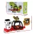 Keezi Kids Pretend Play Coffee Shop Set with Coffee Maker, Play Money, and Food - Durable Plastic, 44x13x20CM, Ages 3+
