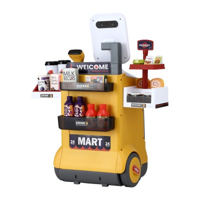 Keezi Kids Supermarket Playset: 48PCS Role Play Toy with Scanner, Multicolour, 48x28x57CM, Educational Fun for Ages 3+ Keezi Kids Supermarket Playset: 48PCS Role Play Toy with Scanner, Multicolour, 48x28x57CM, Educational Fun for Ages 3+