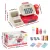 Keezi Kids Cash Register Playset - Colourful 18pc Role-Play Toy with Scanner, Calculator, Money, 31x11.5x15cm, Ages 3