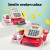 Keezi Kids Cash Register Playset - Colourful 18pc Role-Play Toy with Scanner, Calculator, Money, 31x11.5x15cm, Ages 3