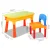 Keezi Kids Sand and Water Table Play Set with Chair – Non-Toxic, Eco-Friendly, 2-in-1 Sandpit for Ages 3+, 62x43x53