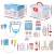 Keezi Kids Doctor Nurse Play Set - 16-Piece Medical Kit with Stethoscope, Multicoloured, 20x14x12.5cm, Ages 3+