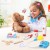 Keezi Kids Doctor Nurse Play Set - 16-Piece Medical Kit with Stethoscope, Multicoloured, 20x14x12.5cm, Ages 3+