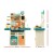 Keezi Kids Kitchen Pretend Play Set - 73pcs, Multicoloured, 69.5x27.5x92.5cm, Lights & Sounds, EN71