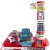 Keezi Kids Pretend Role Play Supermarket Set - 24 Piece Playset with Cash Register, Trolley, Sound & Light Features