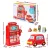 Keezi Kids Gas Station Pretend Playset - Durable Plastic, Interactive Sounds, Credit Card Machine, Ages 3+, 13x7x23cm