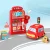 Keezi Kids Gas Station Pretend Playset - Durable Plastic, Interactive Sounds, Credit Card Machine, Ages 3+, 13x7x23cm
