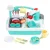 Keezi Kids Kitchen Play Set - Green Pretend Sink with Sensor, Realistic Washing & Removable Legs, 38cm x 27cm x 25cm