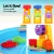 Keezi Kids Sand & Water Table Play Set - EN71 Certified, Non-Toxic, 26-Piece Outdoor Fun with Adjustable Umbrella