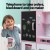 Keezi 80CM Pink Wooden Kids Kitchen Play Set with Oven, Accessories & Blackboard - Imaginative Play for Ages 3+