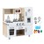 Keezi Kids Wooden Kitchen Play Set - Realistic Pretend Toys with Clock, Phone, Ice Maker, Storage - 72.5x29.5x81.5cm Keezi Kids Wooden Kitchen Play Set - Realistic Pretend Toys with Clock, Phone, Ice Maker, Storage - 72.5x29.5x81.5cm