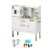 Keezi Kids Kitchen Play Set: Wooden Pretend Cooking Toys with Storage, Detachable Sink & Golden Accents, 81x29x101cm Keezi Kids Kitchen Play Set: Wooden Pretend Cooking Toys with Storage, Detachable Sink & Golden Accents, 81x29x101cm