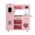 Keezi Wooden Kids Kitchen Play Set - Realistic Pretend Cooking Toys, Pink, 82x29x90cm, Child-Safe, 29-Piece Accessories
