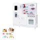Keezi Wooden Kids Kitchen Play Set - Realistic Pretend Cooking Toy with 29-Piece Accessory Set for Ages 3+, 85x29x90cm