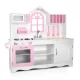 Keezi Kids Wooden Princess Kitchen Play Set - MDF & Pine, 108x100x29cm, Realistic Design, Safe & Sturdy, Ages 3+