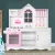 Keezi Kids Wooden Princess Kitchen Play Set - MDF & Pine, 108x100x29cm, Realistic Design, Safe & Sturdy, Ages 3+