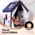 Keezi Kids Play Tent Castle with Floor Mat & String Ball Lights, 134x103cm - Durable Polyester, Indoor/Outdoor Fun