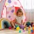 Keezi 3-in-1 Kids Playhouse: Durable Red Pop-Up Tent, Ball Pit, Tunnel & Basketball Hoop – Easy Fold & Store